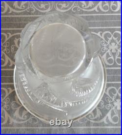LALIQUE Vase FOUGERES 1951- verre préssé-moulé, parfait état
