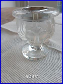 Lalique Cristal Porte Briquet Lions