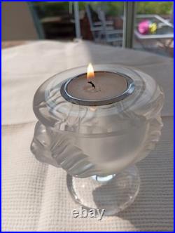 Lalique Cristal Porte Briquet Lions
