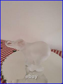 Lalique France Éléphant En Cristal Signé