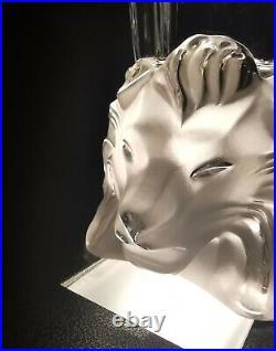 Lalique France vase Venise Lions