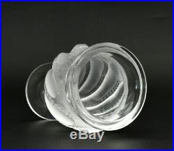 Lalique France vase cristal Ermenonville Lalique crystal