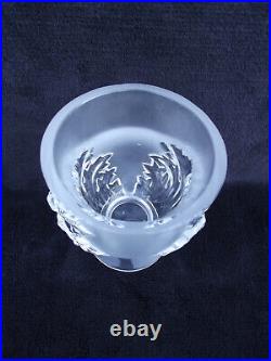 Lalique france vase en cristal modèle St Cloud