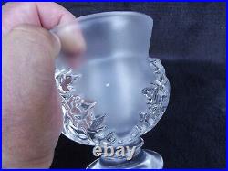 Lalique france vase en cristal modèle St Cloud