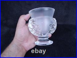 Lalique france vase en cristal modèle St Cloud