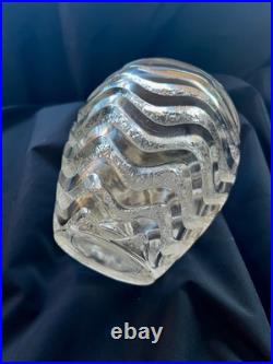 Lalique, vase Méandres, verre, 1934, signé R. LALIQUE
