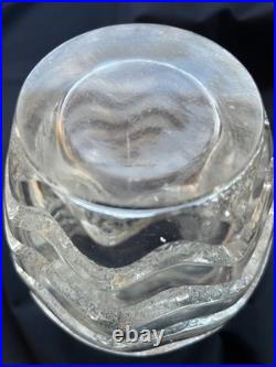 Lalique, vase Méandres, verre, 1934, signé R. LALIQUE