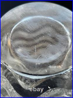 Lalique, vase Méandres, verre, 1934, signé R. LALIQUE