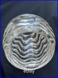 Lalique, vase Méandres, verre, 1934, signé R. LALIQUE