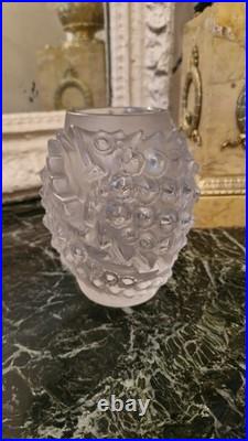 LaliqueVase en cristal à décor de poisson