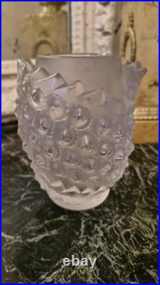 LaliqueVase en cristal à décor de poisson