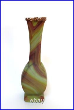 Landier vase sèvres verre Lithyalin marbré agate pierre dure vers 1900