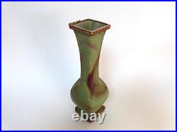 Landier vase sèvres verre Lithyalin marbré agate pierre dure vers 1900