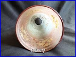 Legras / Grand vase en verre émaillé à décor japonisant / Modèle Printemps