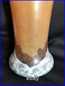 Legras / Paire de vases en verre émaillé décor paysage enneigé / Art Nouveau Legras / Paire de vases en verre émaillé décor paysage enneigé / Art Nouveau