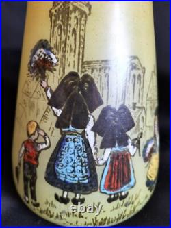 Legras / Paire de vases en verre teinté & émaillé Alsace française / Art Nouveau Legras / Paire de vases en verre teinté & émaillé Alsace française / Art Nouveau