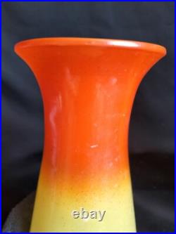 Legras / Paire de vases en verre teinté & émaillé Alsace française / Art Nouveau Legras / Paire de vases en verre teinté & émaillé Alsace française / Art Nouveau