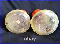Legras / Paire de vases en verre teinté & émaillé Alsace française / Art Nouveau Legras / Paire de vases en verre teinté & émaillé Alsace française / Art Nouveau