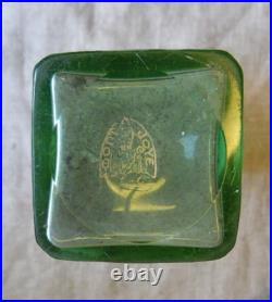 Legras Vase Signé Montjoy À Décor De Violettes Émaillées Et Feuilles D'or