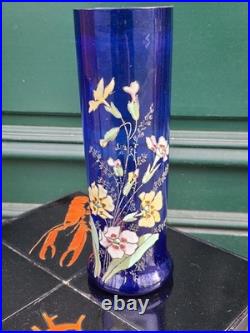 Legras Vase Verre émaillé Iris