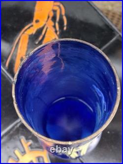 Legras Vase Verre émaillé Iris