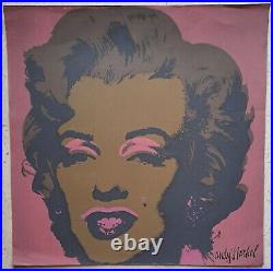 Lithographie Marilyn Monroe d'Andy Warhol / pop art