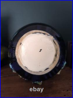 Lot De 2 Anciens Vases Barbotine