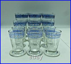 Lot de 18 verres anciens à décor émaillé Lot de 18 verres anciens à décor émaillé