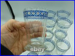 Lot de 18 verres anciens à décor émaillé
