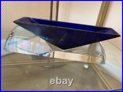 Lot de 2 Vases BACCARAT bleus état neuf