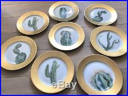 Lot de 8 assiettes DAUM série Cactus Hilton Mc Connico