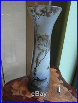 MULLER FRERES AUTHENTIQUE VASE 45 CM HAUT Gallé Legras-Daum Lalique