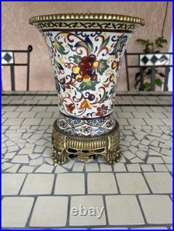 Magnifique Ancien Vase En Porcelaines