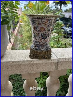 Magnifique Ancien Vase En Porcelaines