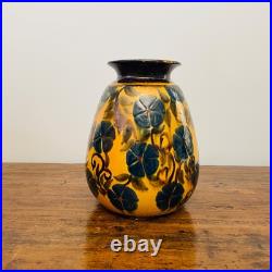 Magnifique Grand Vase Art Déco en Terre Cuite Vernissée René Nicole Années 30