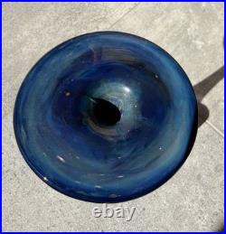 Magnifique Soliflore De Verrerie D'art, Signée Michèle Luzoro