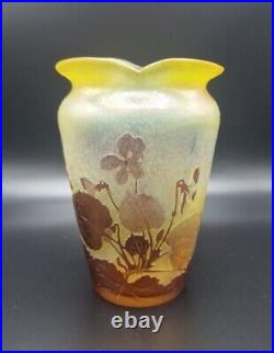 Magnifique Vase Emile Gallé Art Nouveau