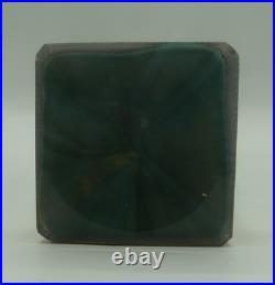 Magnifique Vase en verre coloré vert ancien à identifier. #5358#