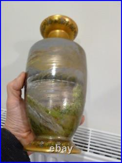 Magnifique Vase porcelaine de Limoges signé J. Golse