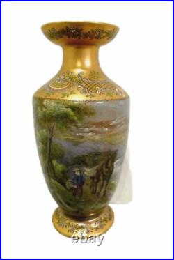 Magnifique Vase porcelaine de Limoges signé J. Golse