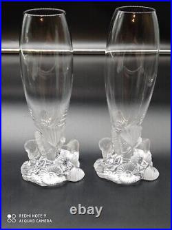 Magnifique paire de Vase Royales de Champagne mod Atlantide par Xavier Froissart