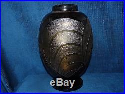 Magnifique vase ancien Schneider, ART-DECO 1930 / Gravé à l'acide