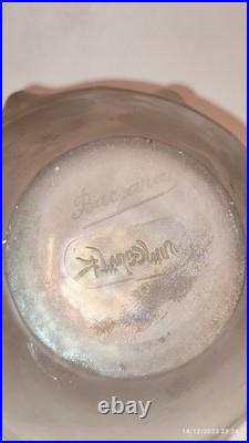 Maison Baccarat Vase Cristal Dépoli signé Épreuve De Tirage Industriel
