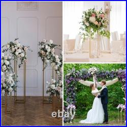 Mariage Fleur Support Vase Colonne, Acrylique Fleur Support Paquet de 2