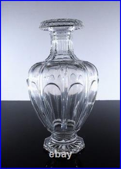Medicis Grand Vase Cristal Taille Modele Malmaison Musee Baccarat Signe