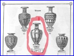 Medicis Grand Vase Cristal Taille Modele Malmaison Musee Baccarat Signe