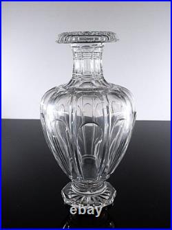 Medicis Grand Vase Cristal Taille Modele Malmaison Musee Baccarat Signe