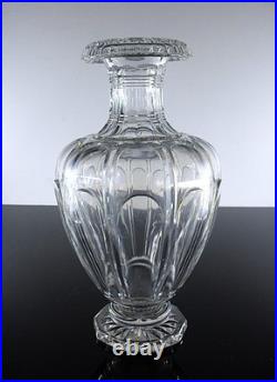 Medicis Grand Vase Cristal Taille Modele Malmaison Musee Baccarat Signe