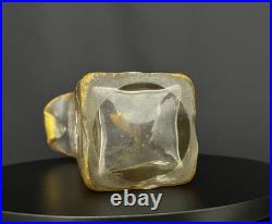 Montjoye Legras & Cie, vase Art nouveau en verre givré émaillé