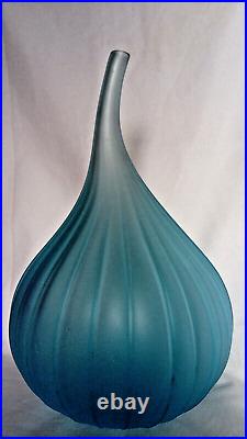 Murano Salviati Createur Renzo Stellon 2002-2004 rare vase Drops (verre soufflé)